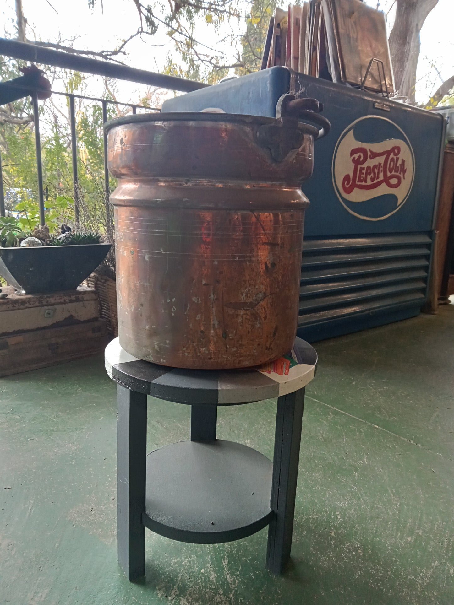 Vintage Brass Bucket with handle
