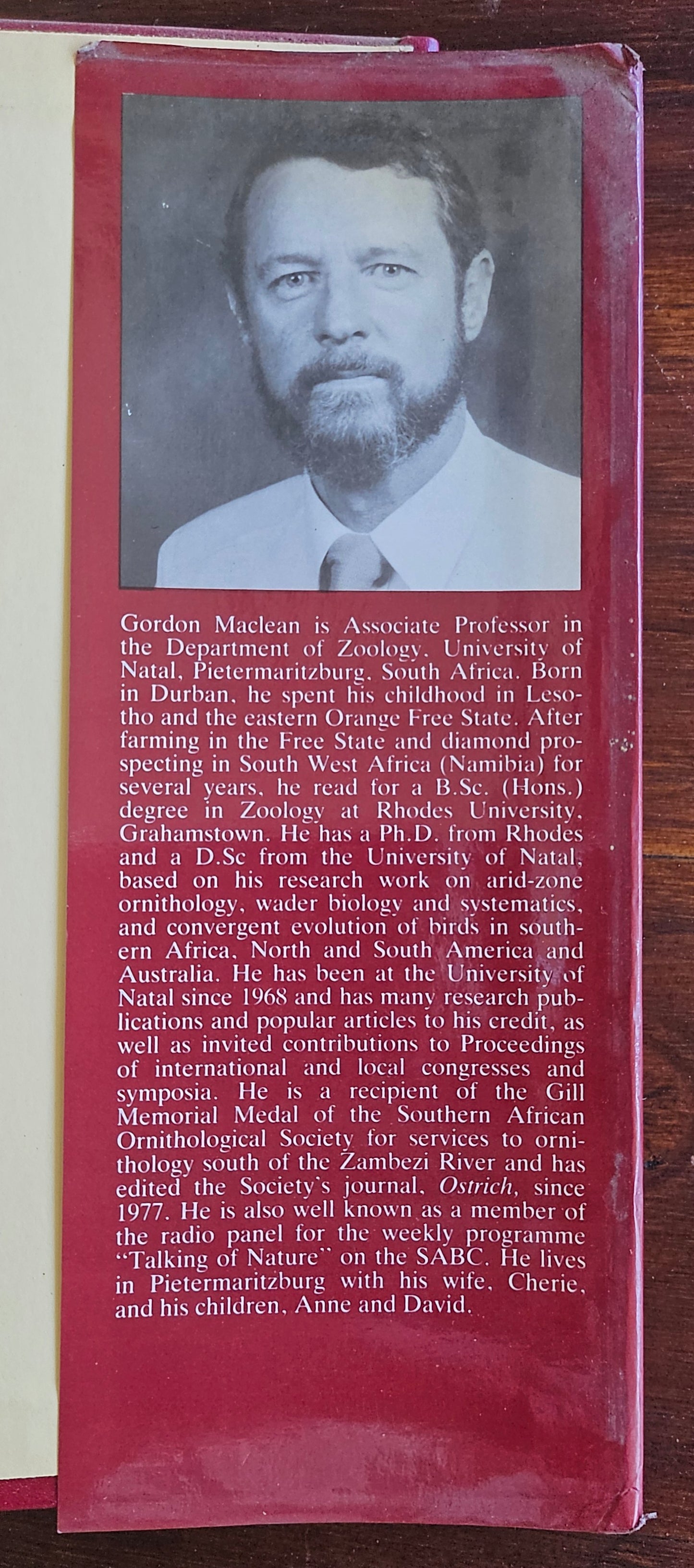 Maclean Gordon Lindsay, Roberts' Birds of Southern Africa (Signed)