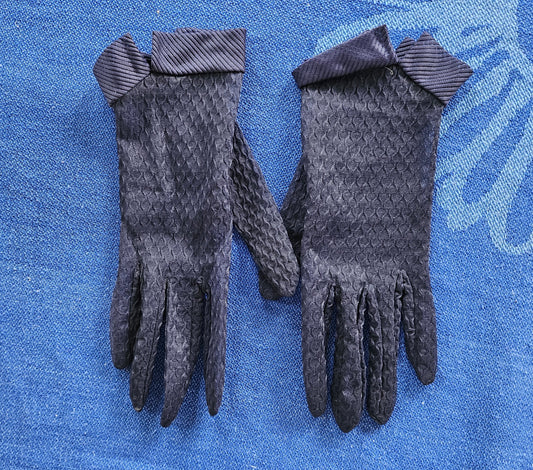 Gloves Navy Blue Mesh