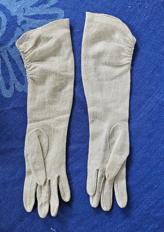 Gloves  Silver Long
