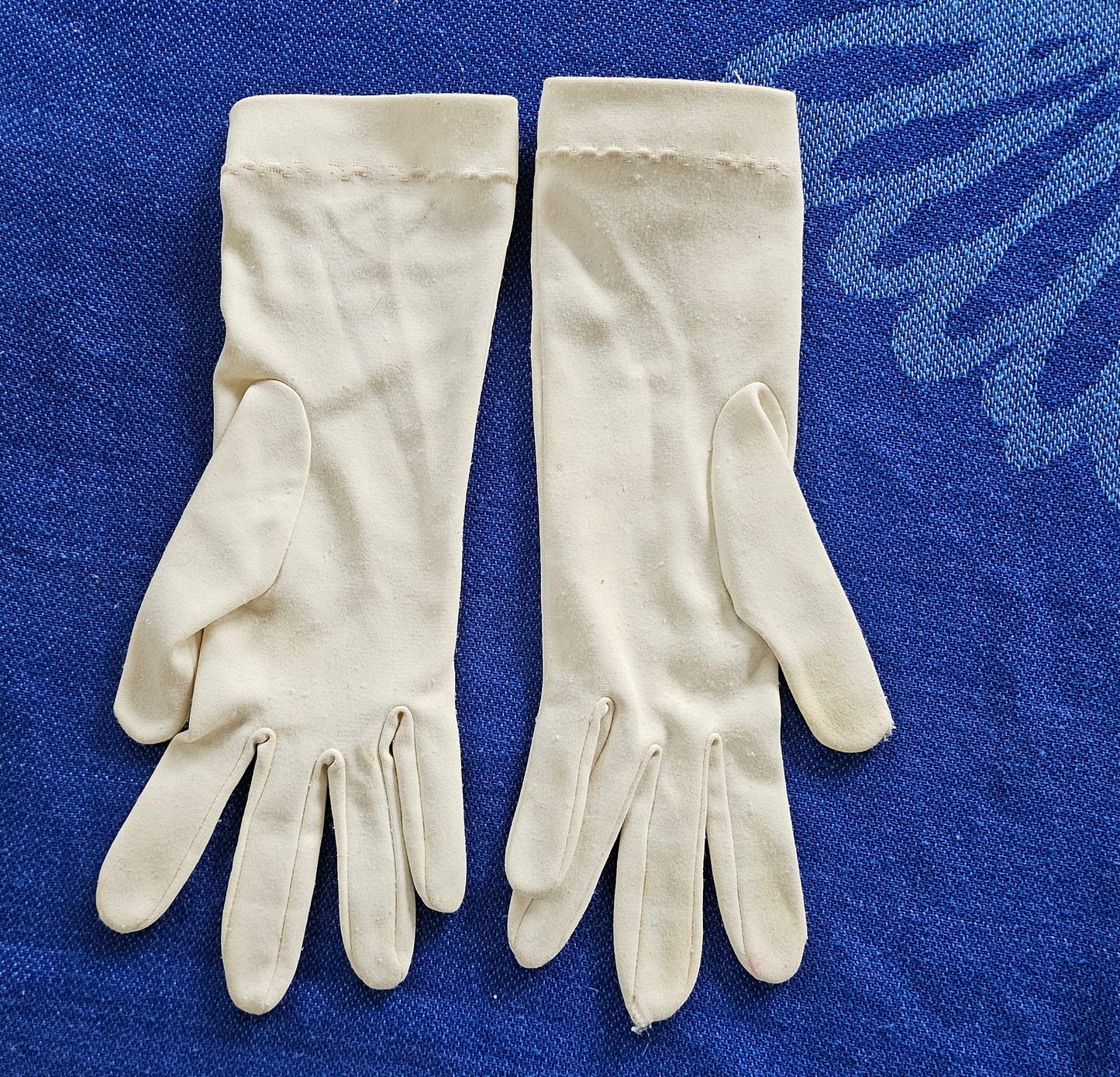 Gloves White Fabric