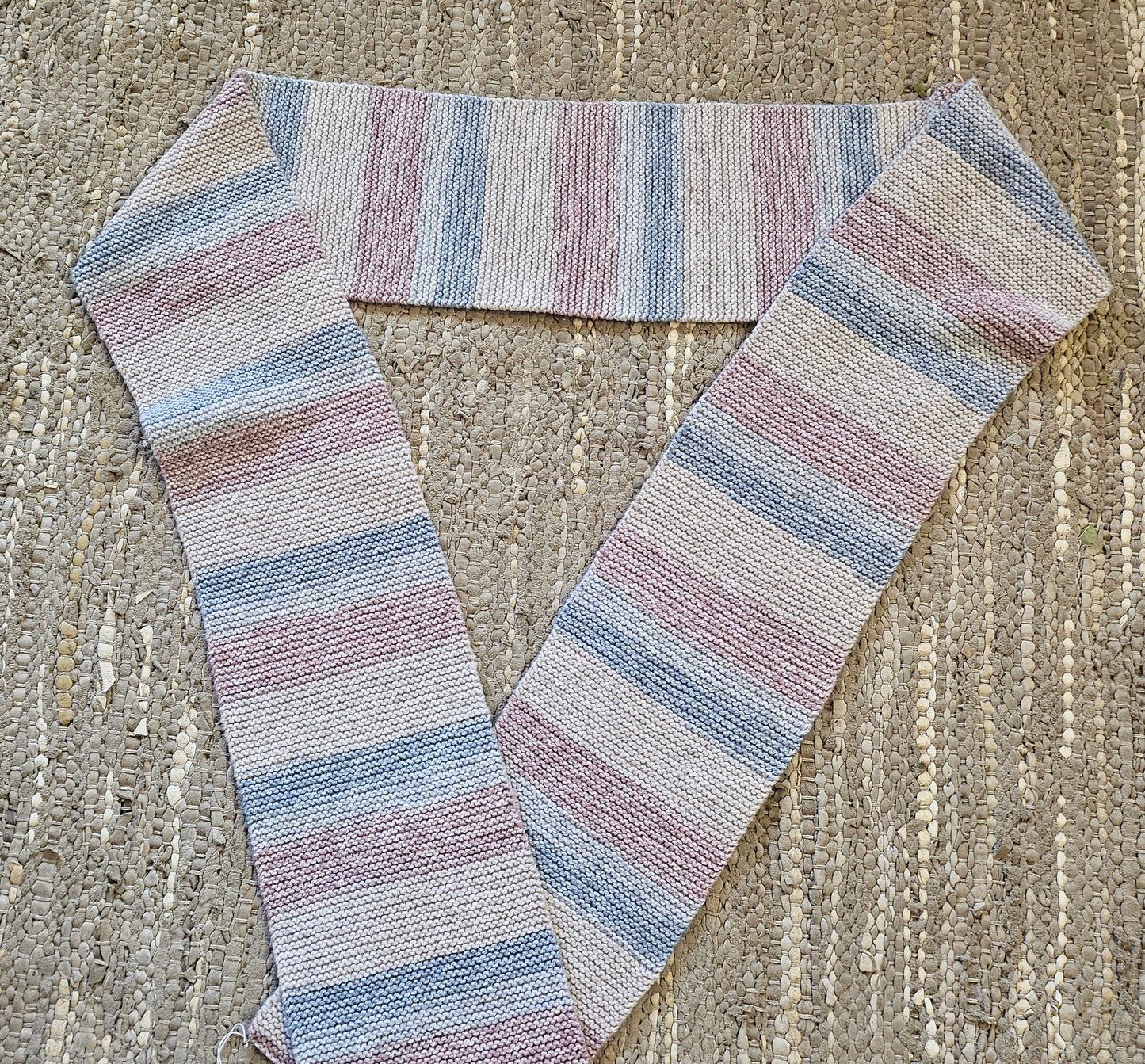 Scarf Crochet Stone coloured