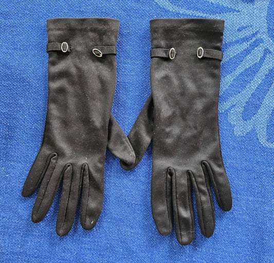 Gloves Black Fabric