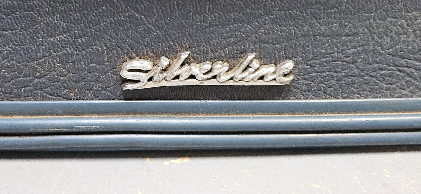 Vintage Suitcase Silverline Blue