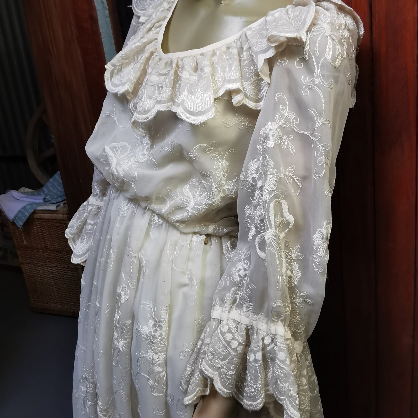 1970's Handmade Vintage Wedding Dress