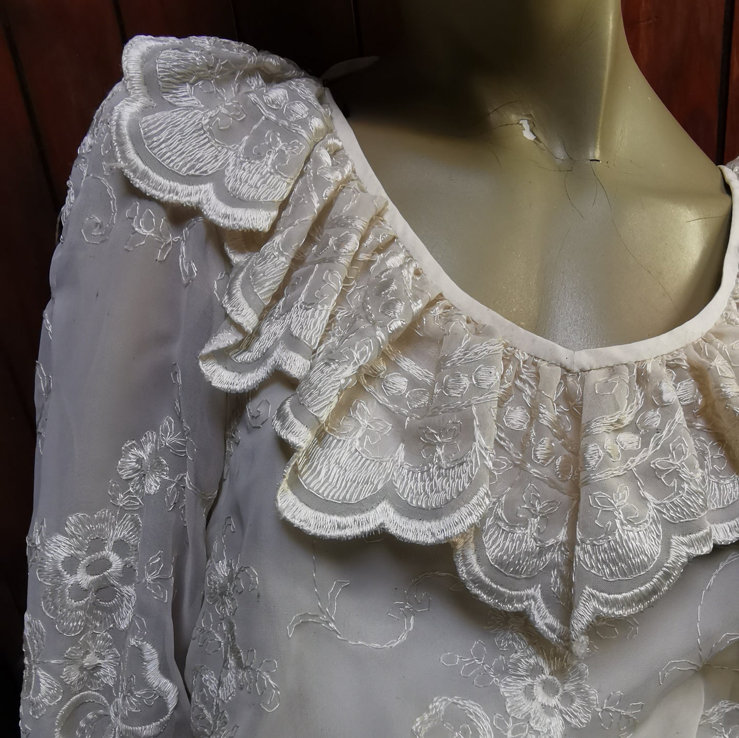 1970's Handmade Vintage Wedding Dress